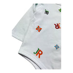 John Richmond Body Manica Lunga Tinta Unita con Stampa per Neonata RIP26087BD BIANCO JOHN RICHMOND 