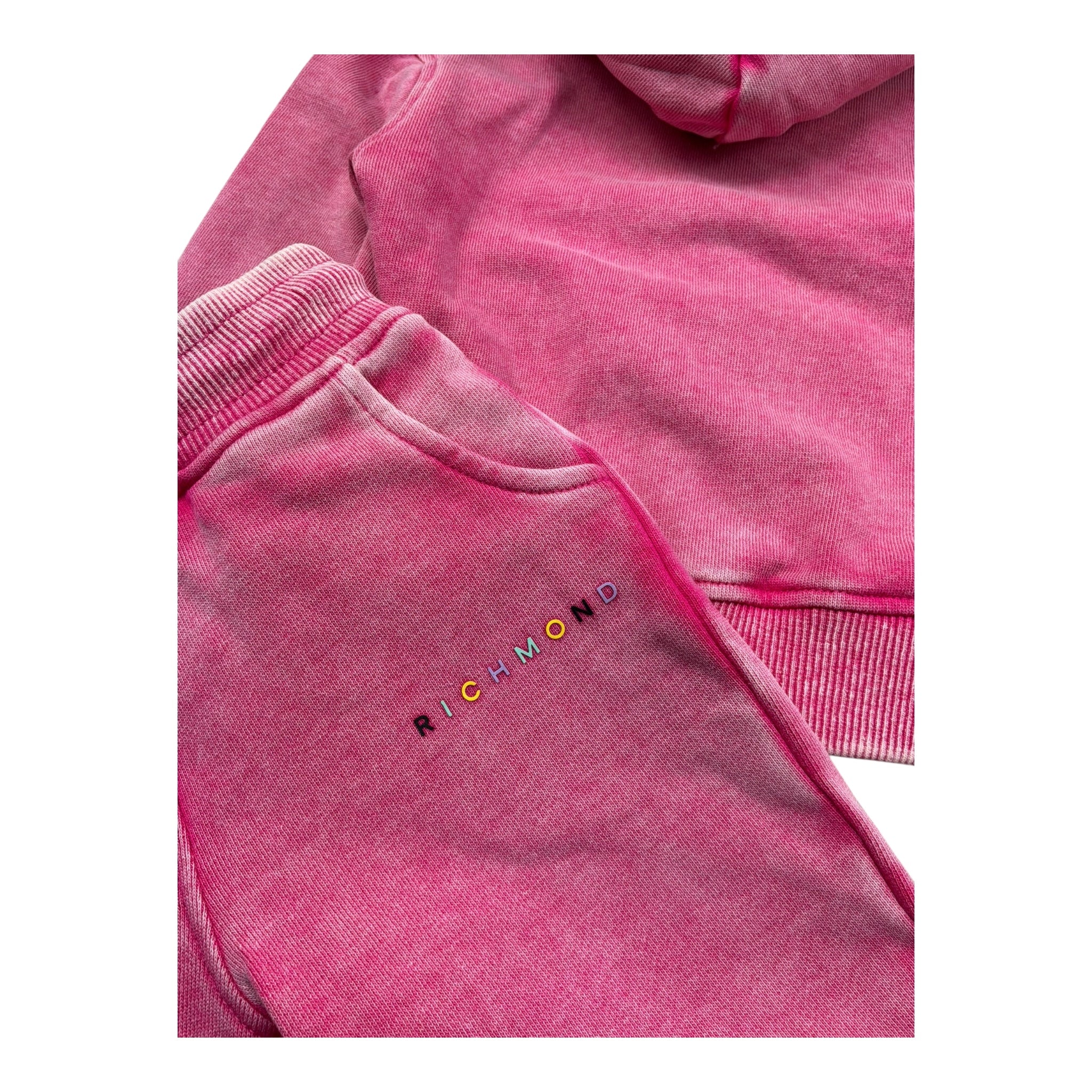 John Richmond Completo 2 Pezzi Felpa-Pantalone Tinta Unita per Neonata RIP26099CF FUXIA JOHN RICHMOND 