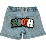 John Richmond Bermuda In Denim Tinta Unita con Elastico Invita per Neonato RIP26107FE AZZURRO JOHN RICHMOND 
