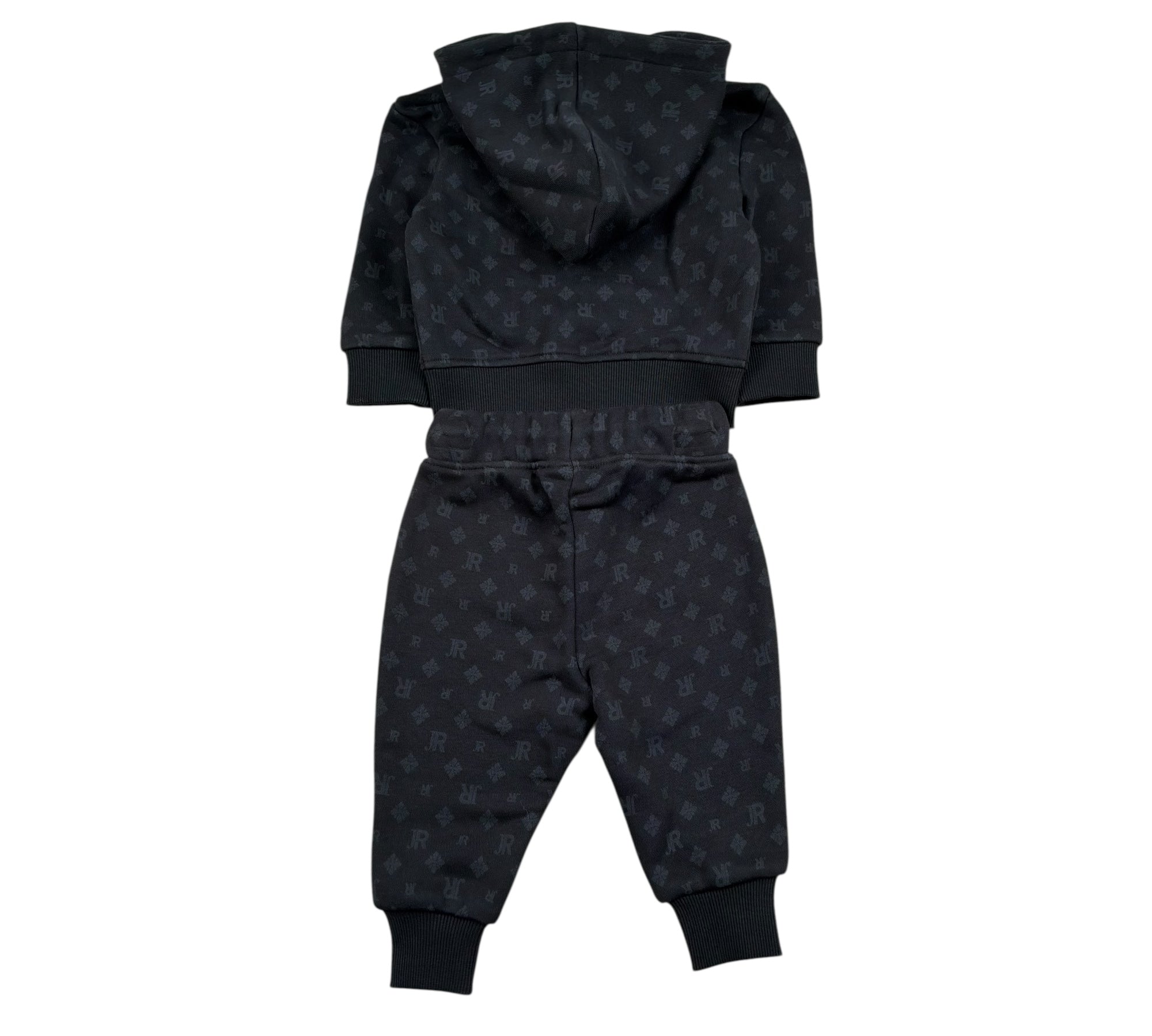 John Richmond Completo 2 Pezzi Felpa-Pantaloni per Neonato RIP26116CF NERO JOHN RICHMOND 