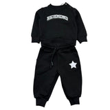 John Richmond Completo 2 Pezzi Felpa-Pantalone Tinta Unita per Neonato RIP26136CF NERO JOHN RICHMOND 