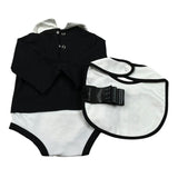 John Richmond Body Manica Lunga Tinta Unita con Cappello per Neonato RLP26002TUU NERO JOHN RICHMOND 