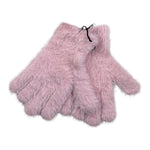 guanti tinta unita con logo GUAA ROSA JUICY COUTURE 