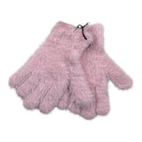 guanti tinta unita con logo GUAA ROSA JUICY COUTURE 
