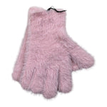 guanti tinta unita con logo GUAA ROSA JUICY COUTURE 