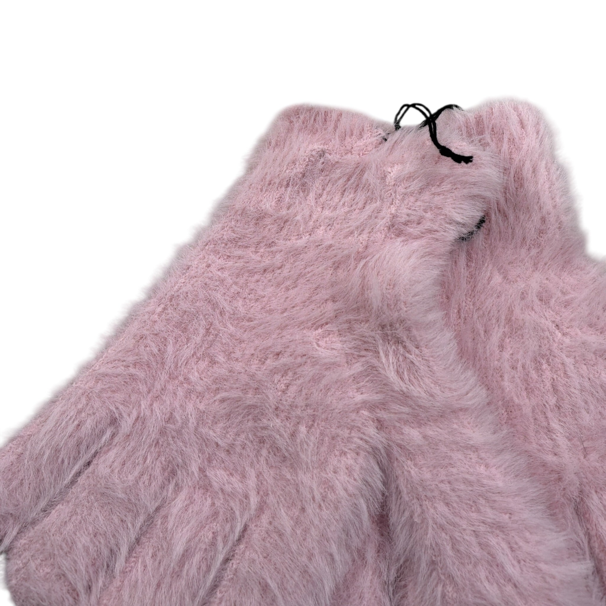 guanti tinta unita con logo GUAA ROSA JUICY COUTURE 