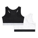 Juicy Couture Set 2 Top Tinta Unita con Stampa per Bambina JBX5826 NERO JUICY COUTURE 