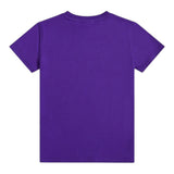 Juicy Couture T-Shirt Girocollo Tinta Unita con Brillantini per Bambina JBX6409 VIOLA JUICY COUTURE 