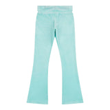 Juicy Couture Pantalone Tinta Unita In Velluto con Brillanini per Bambina JBX6501 AZZURRO JUICY COUTURE 