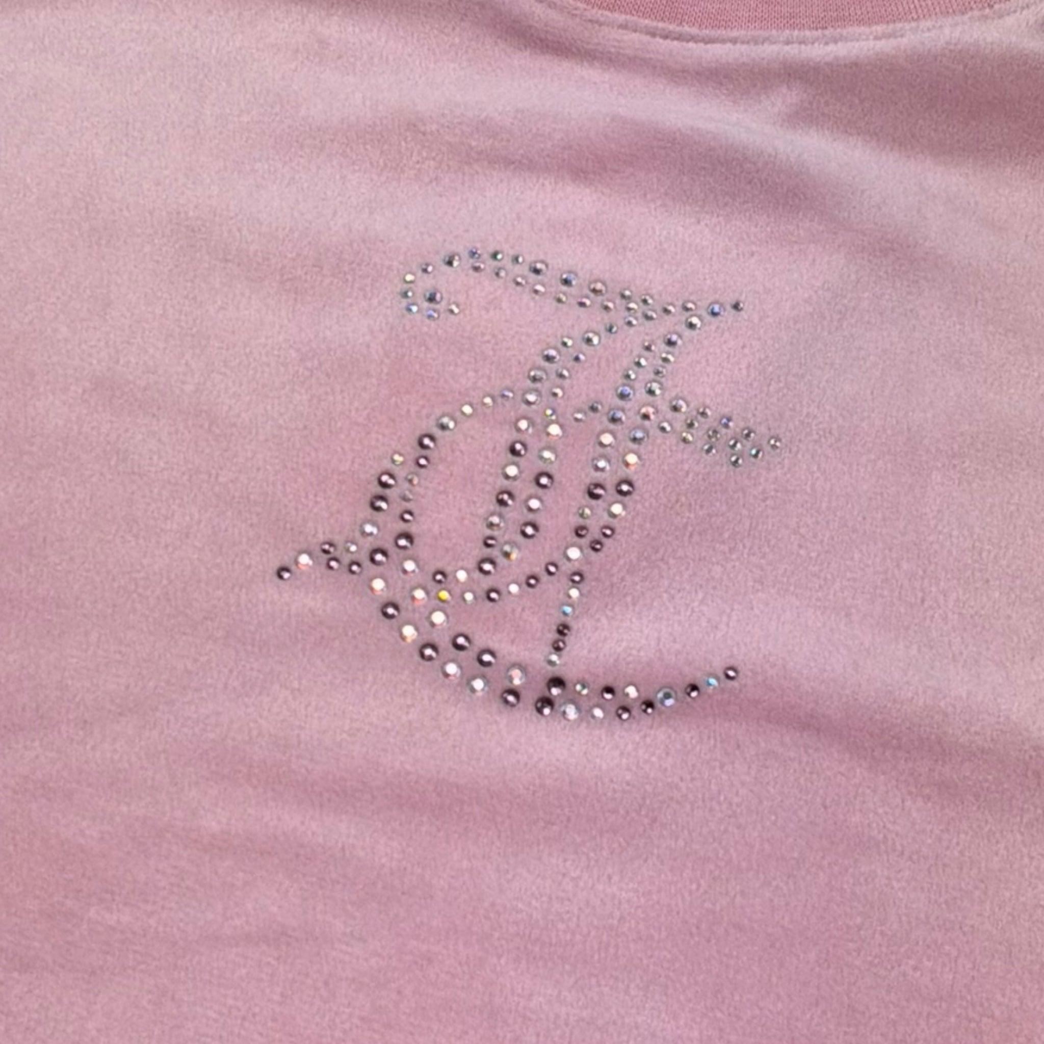 Juicy Couture T-Shirt In Velluto Tinta Unita per Bambina JBX6618 ROSA JUICY COUTURE 