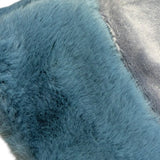 Juicy Couture Pantalone Tinta Unita In Velluto con Pelliccia per Bambina JBX6631 AZZURRO JUICY COUTURE 