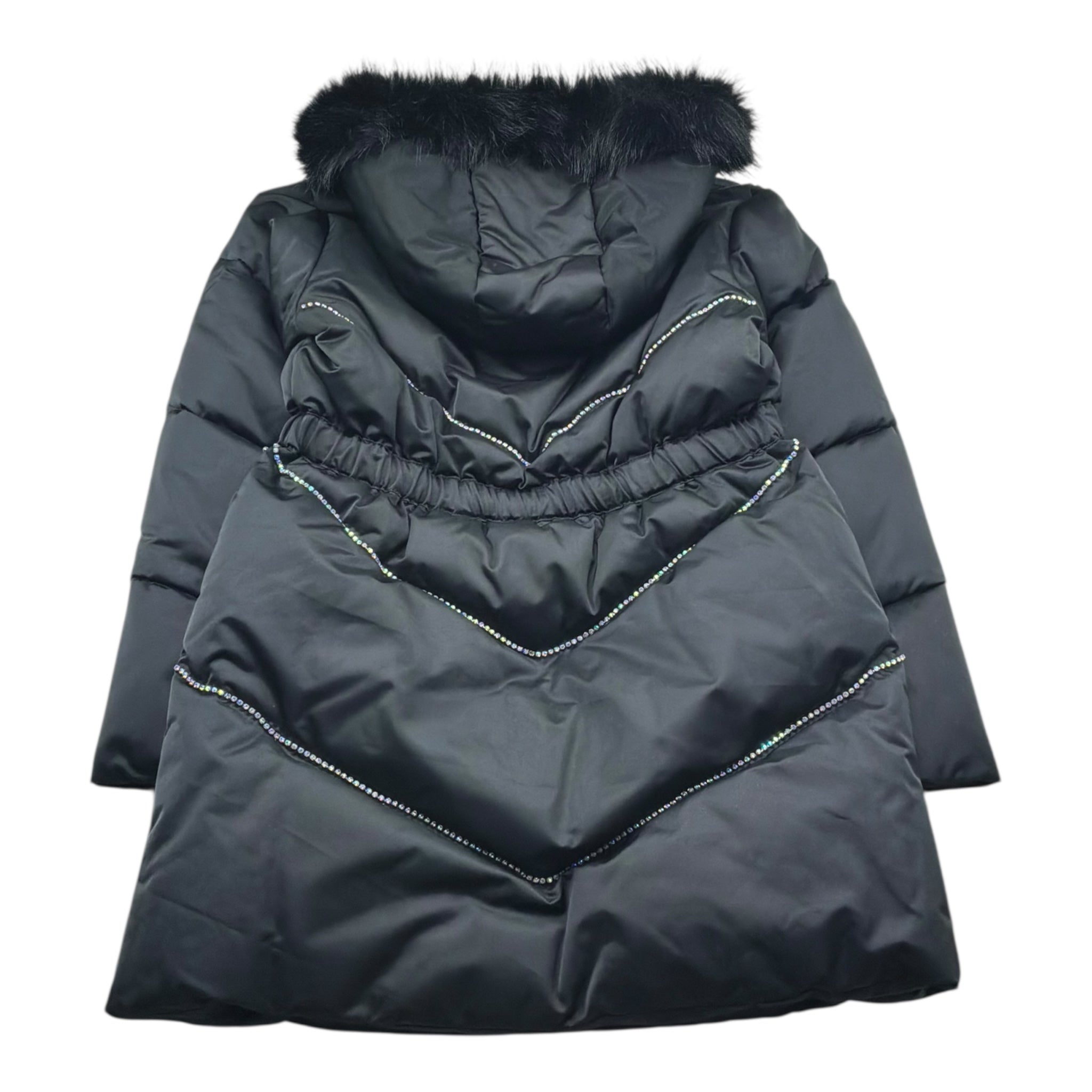 Juicy Couture Giubbino Tinta Unita con Cappuccio E Zip per Bambina JBX6633 NERO JUICY COUTURE 