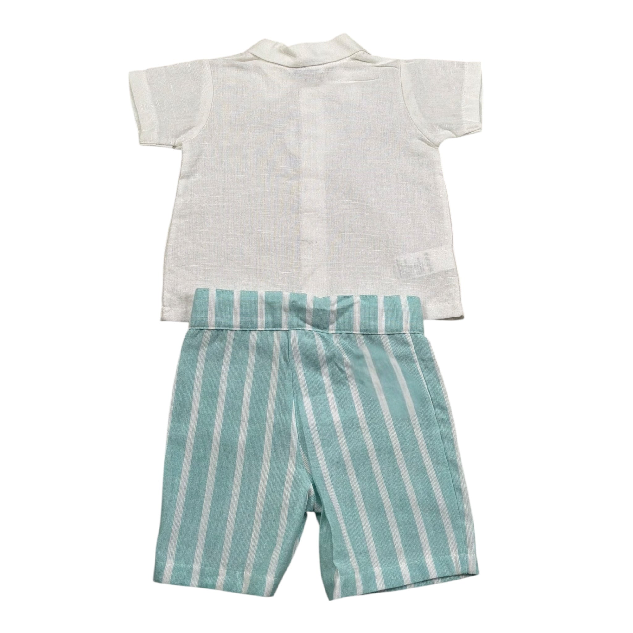 Juliana Completo 2 Pezzi Camicia-Bermuda per Neonato 25186 PANNA JULIANA 