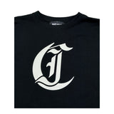 Just Cavalli T-Shirt Girocollo Tinta Unita con Stampa per Bambino JBP26014TS NERO JUST CAVALLI 