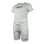 Just Cavalli Completo 2 Pezzi T-Shirt-Bermuda Tinta Unita per Bambino JBP26023CJ PANNA JUST CAVALLI 