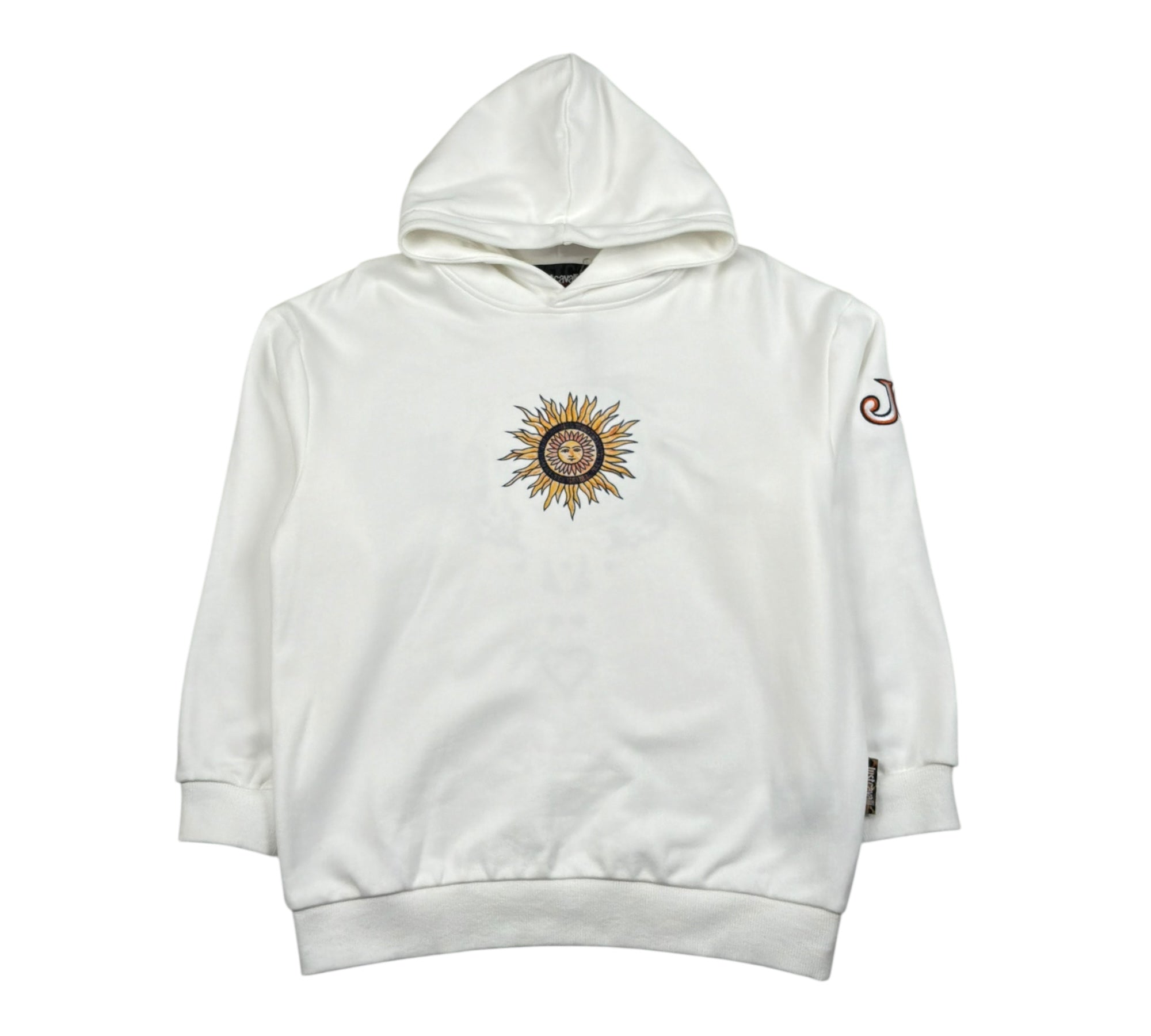 Just Cavalli Felpa Chiusa Girocollo Tinta Unita con Stampa per Bambino JBP26073FE BIANCO JUST CAVALLI 