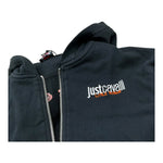 Just Cavalli Felpa Tinta Unita con Zip E Cappuccio per Bambino JBP26148FE NERO JUST CAVALLI 