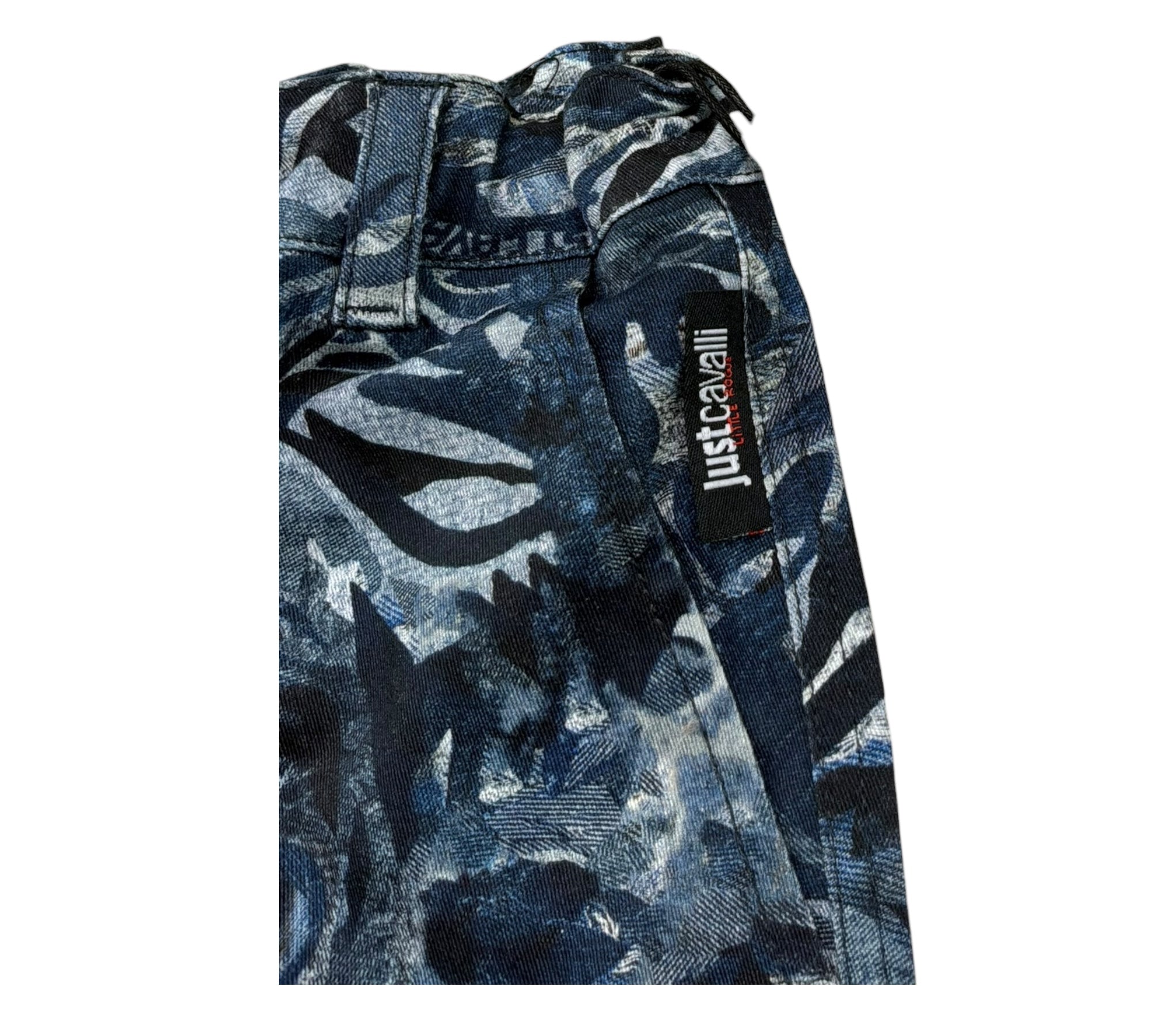 Just Cavalli Bermuda Stampa Fantasia con Girovita Reglabile per Bambino JBP26155BE BLU JUST CAVALLI 