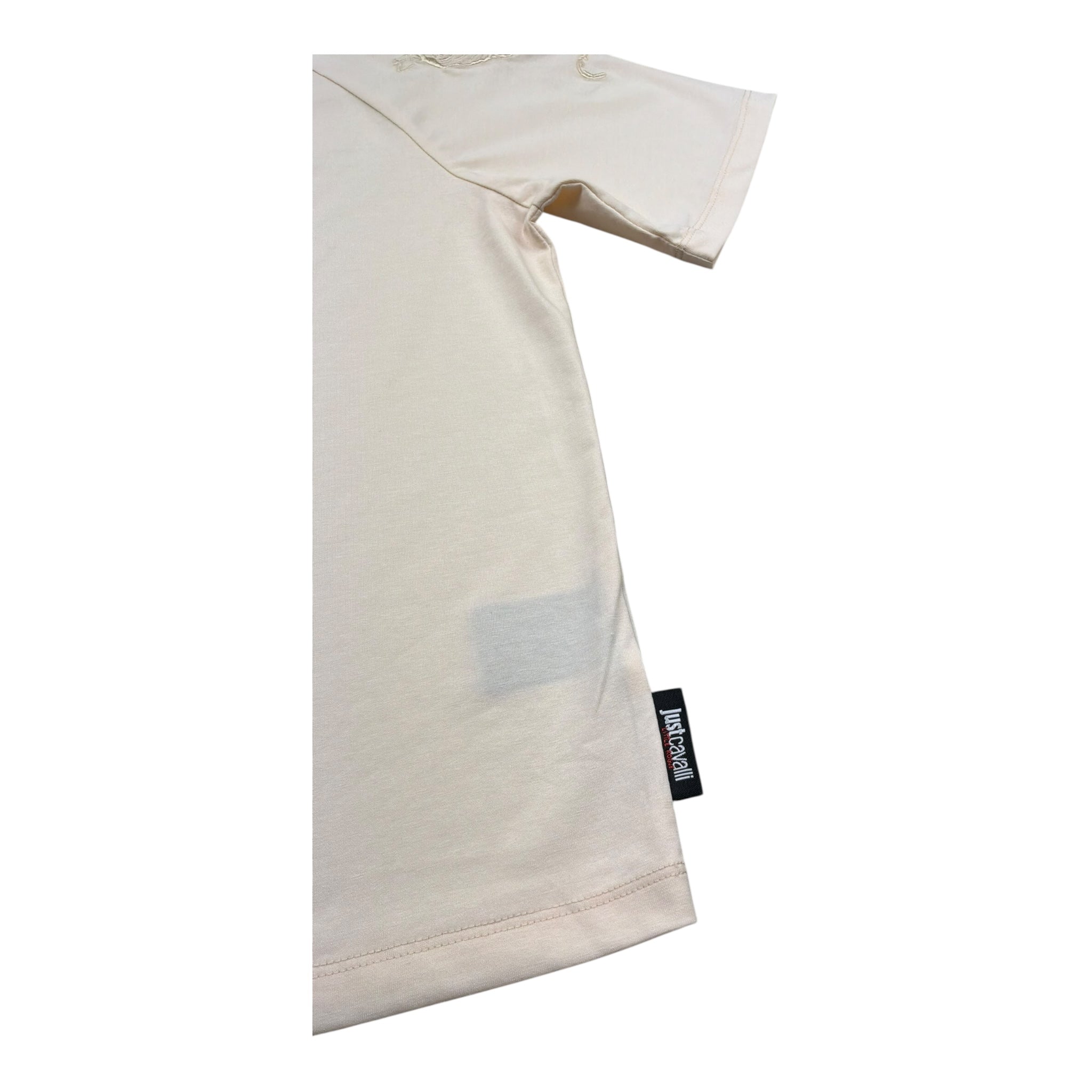 Just Cavalli T-Shirt Girocollo Tinta Unita con Logo per Bambina JBP26160TS ROSA JUST CAVALLI 