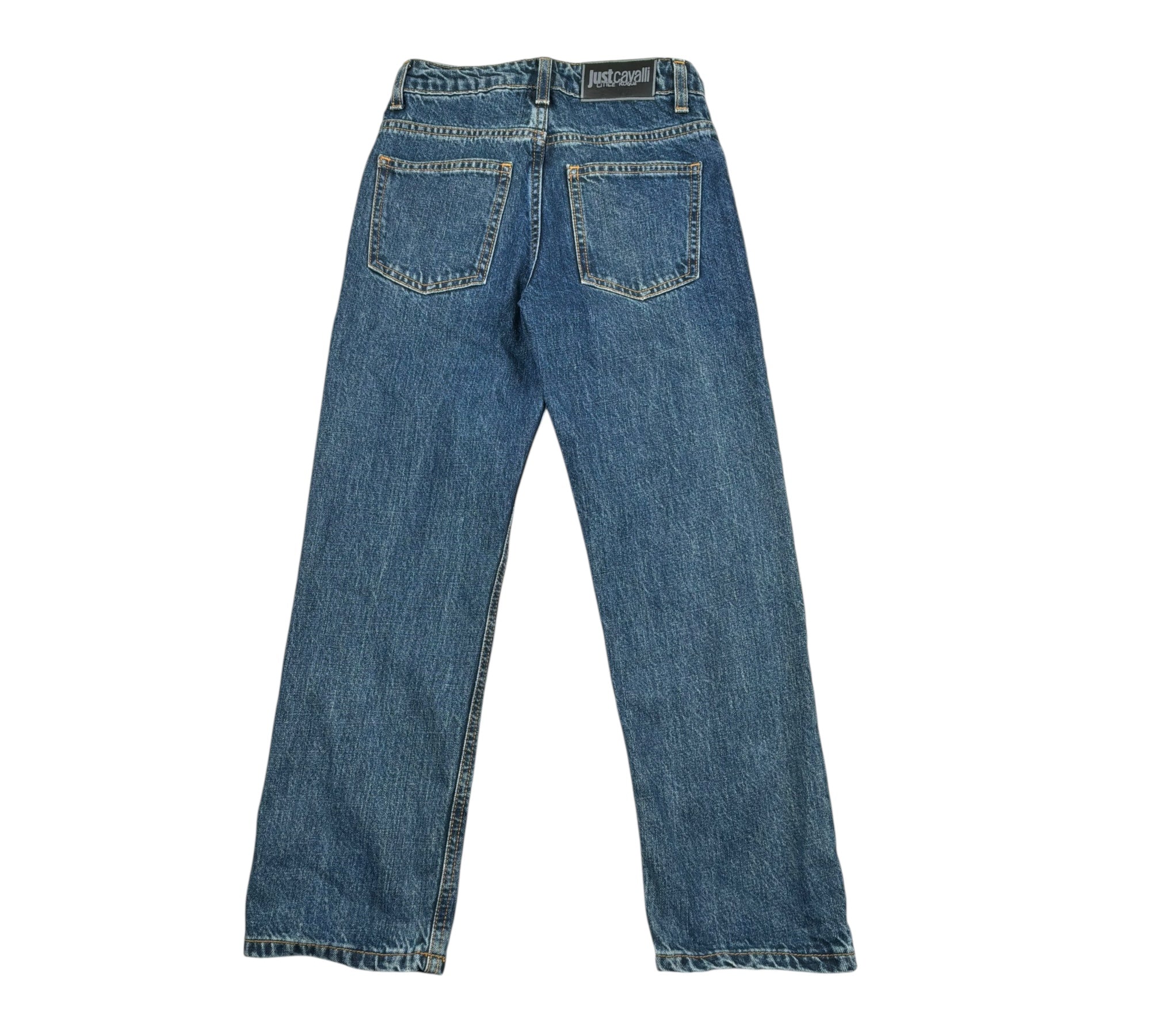 Just Cavalli Jeans Tinta Unita con Girovita Regolabile per Bambino JBP26163JE BLU JUST CAVALLI 