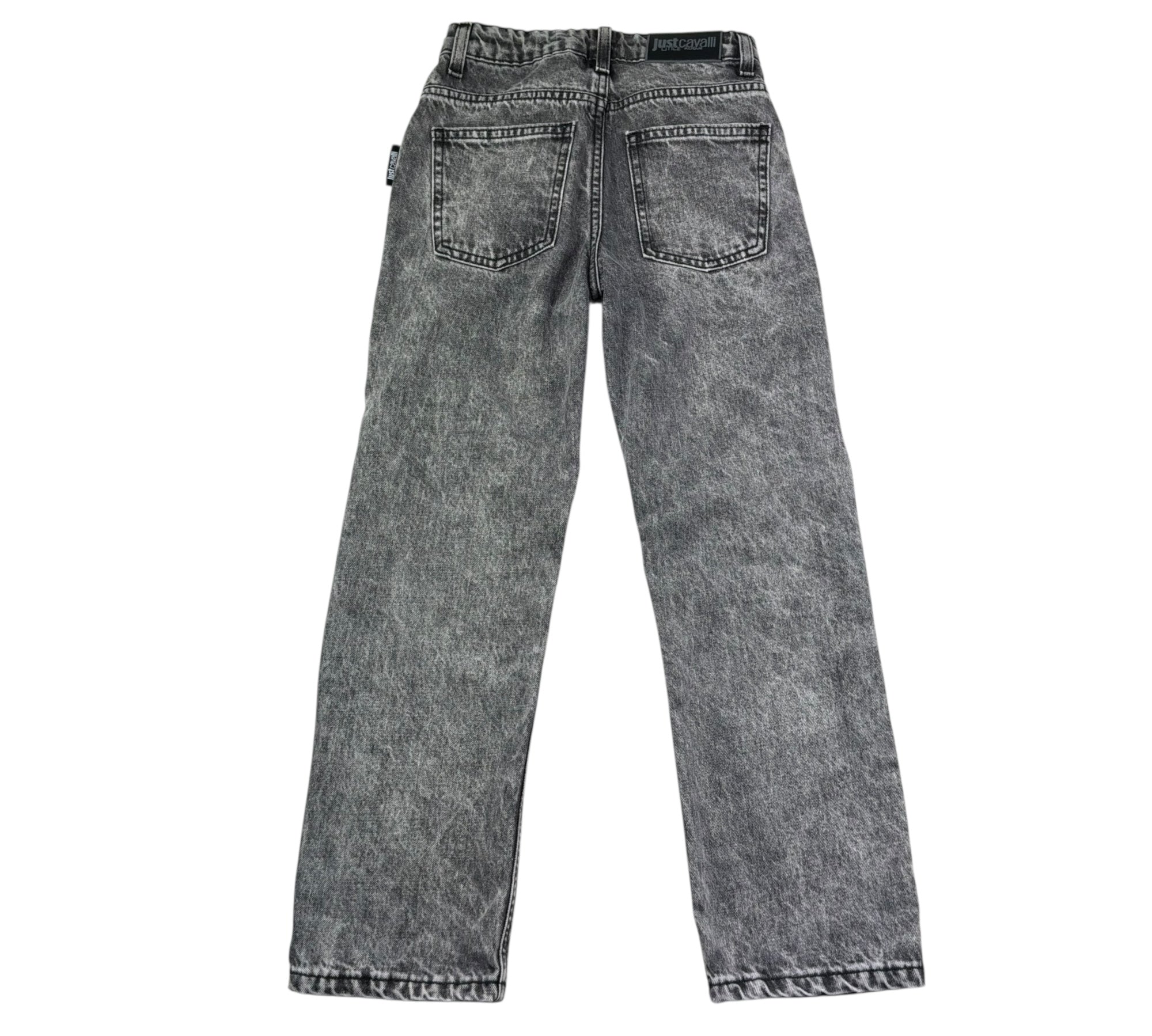 Just Cavalli Jeans Tinta Unita con Girovita Reglabile per Bambino JBP26172JE NERO JUST CAVALLI 