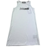 Just Cavalli Canotta Tinta Unita con Stampa per Bambina JGP26008CN BIANCO JUST CAVALLI 