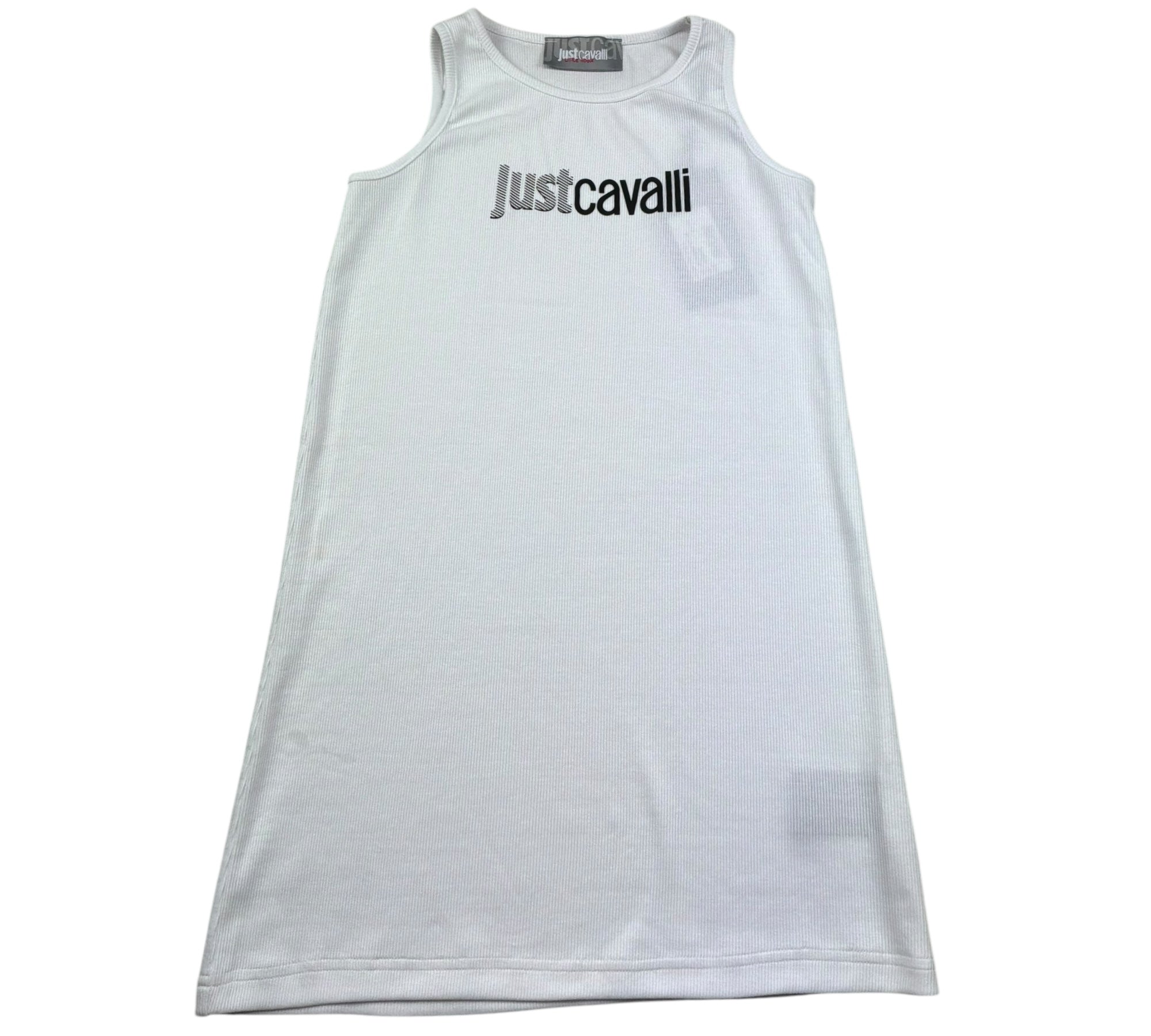 Just Cavalli Canotta Tinta Unita con Stampa per Bambina JGP26008CN BIANCO JUST CAVALLI 