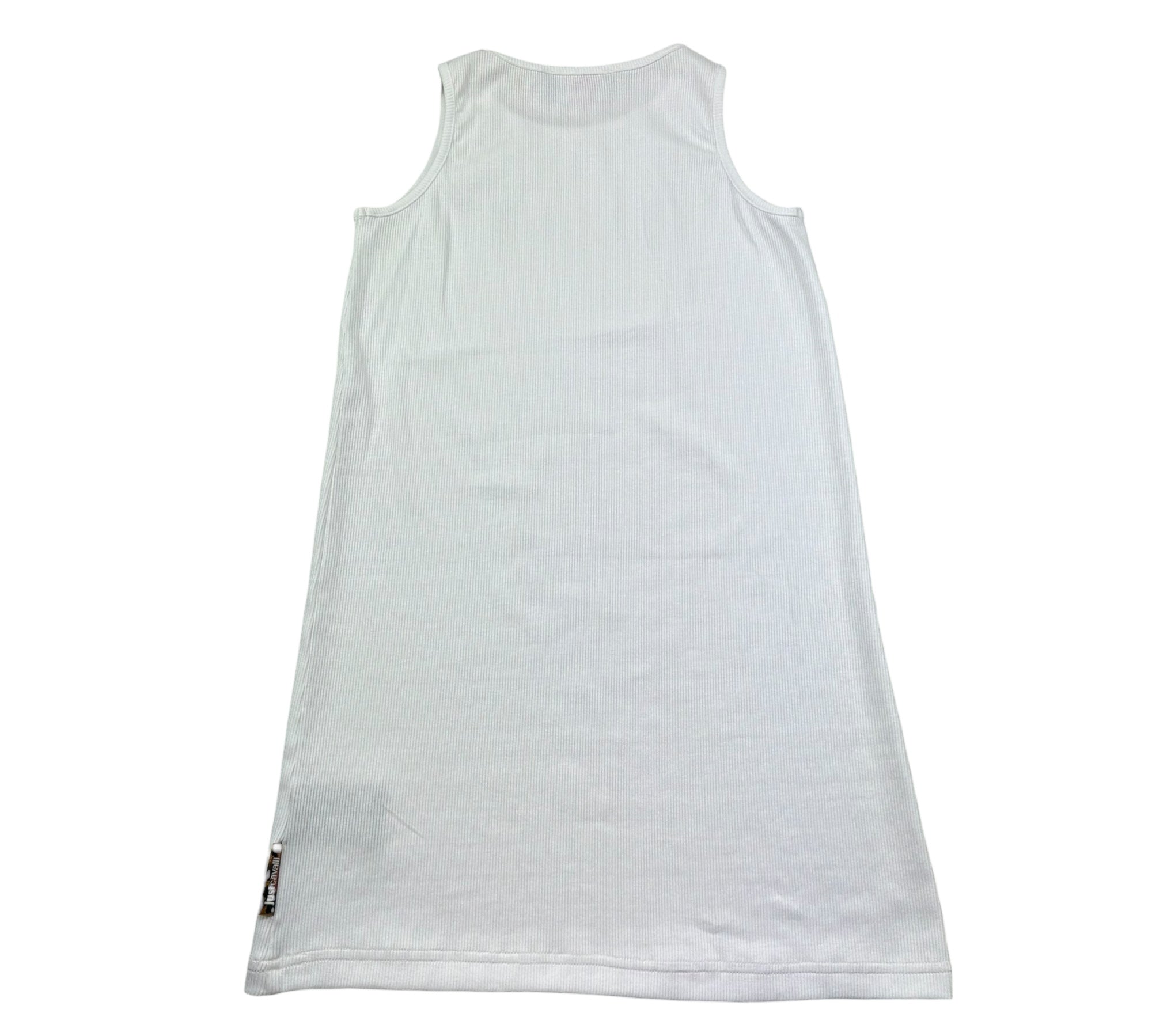 Just Cavalli Canotta Tinta Unita con Stampa per Bambina JGP26008CN BIANCO JUST CAVALLI 