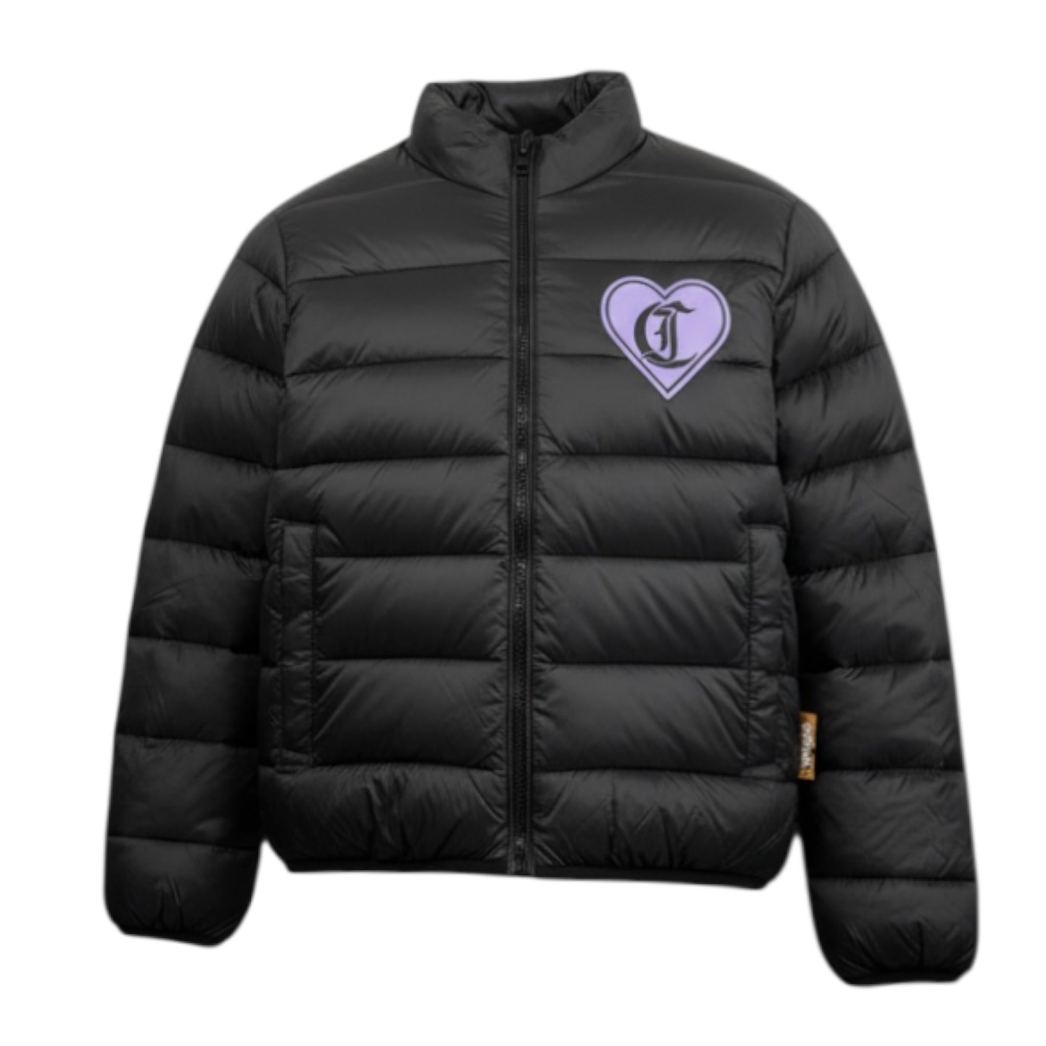 giubbino tinta unita con zip e stampa JGP26019PI NERO JUST CAVALLI 