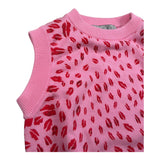 Just Cavalli Gilet Girocollo Stampa Fantasia Baci per Bambina JGP26029GL ROSA JUST CAVALLI 