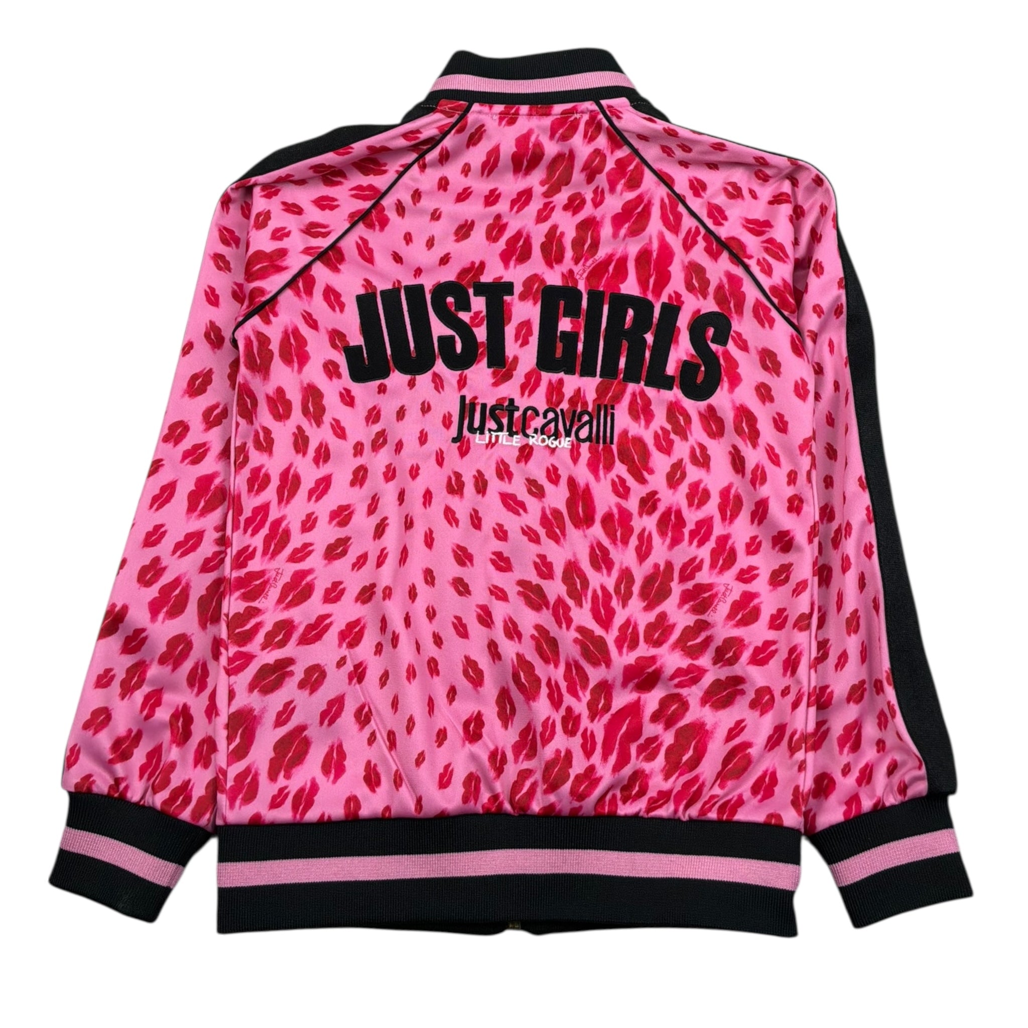 Just Cavalli Felpa con Zip Stampa Fantasia Baci per Bambina JGP26050FE ROSA JUST CAVALLI 