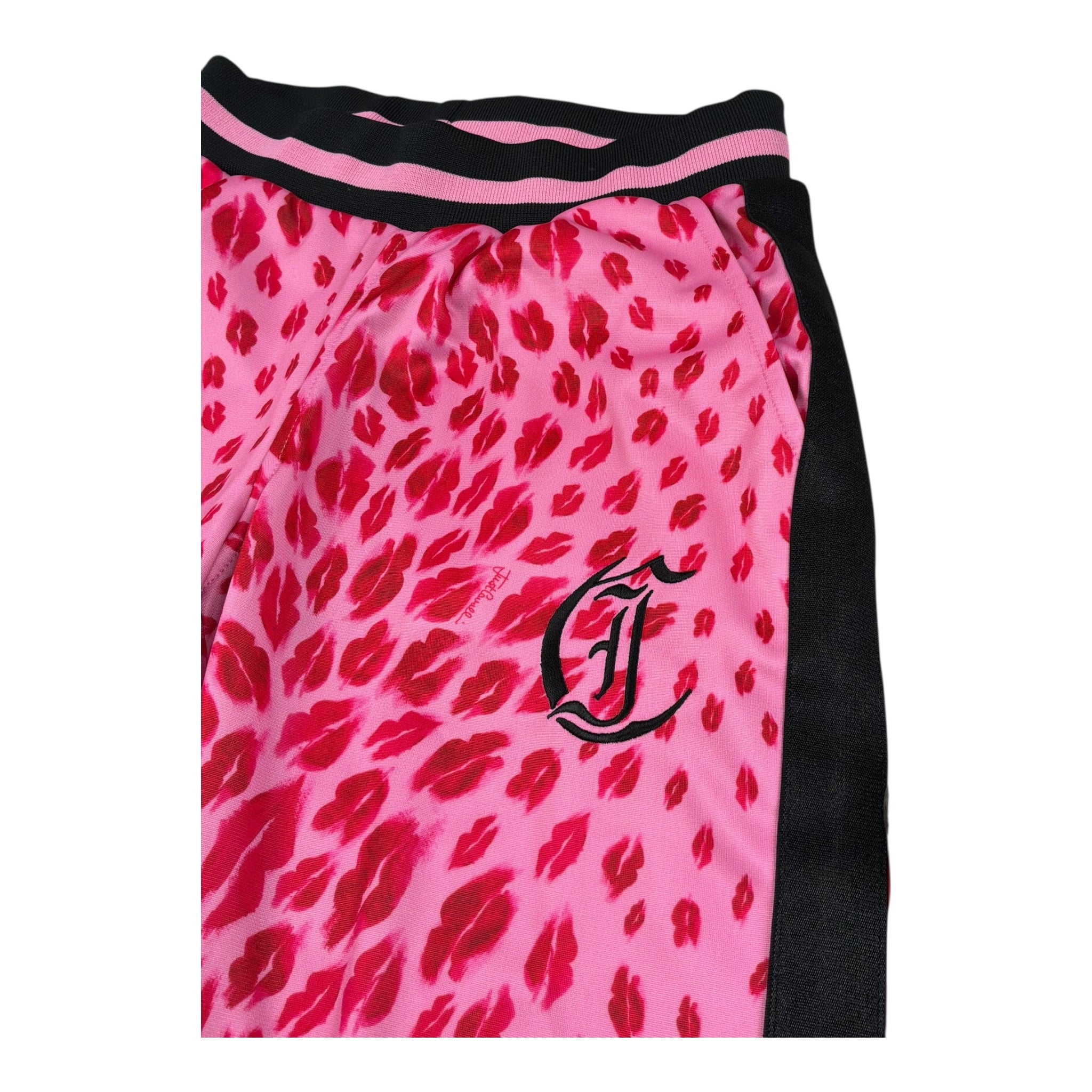 Just Cavalli Pantalone Tuta Tinta Unita Stampa Fantasia Baci per Bambina JGP26056PA ROSA JUST CAVALLI 
