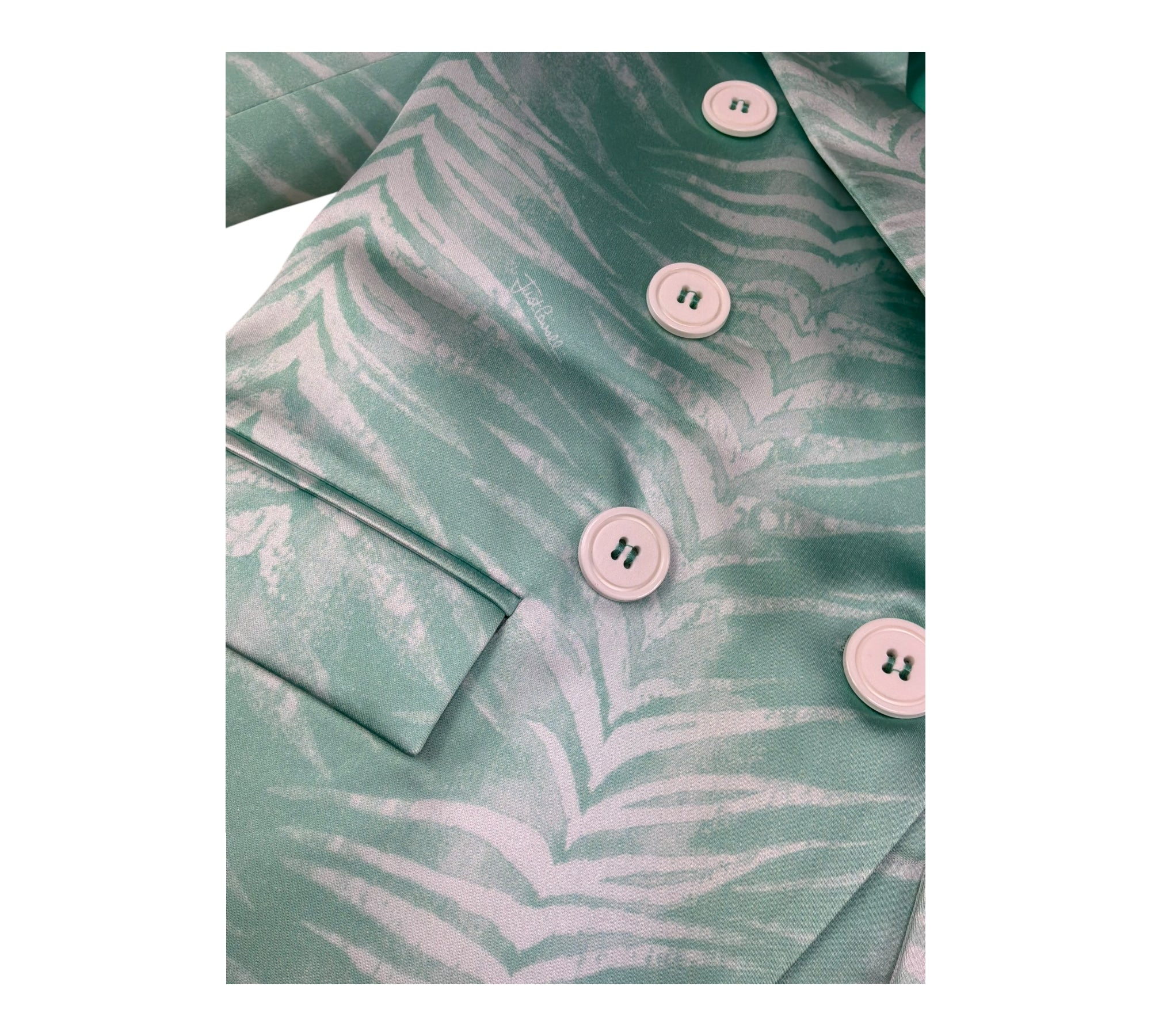 Just Cavalli Completo 2 Pezzi Giacca-Pantalone Tinta Unita per Bambina JGP26142JP VERDE ACQUA JUST CAVALLI 