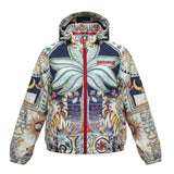 Just Cavalli Giubbino Antivento Stampa Fantasia con Cappuccio per Bambino JGP26144KW MULTICOLOR JUST CAVALLI 