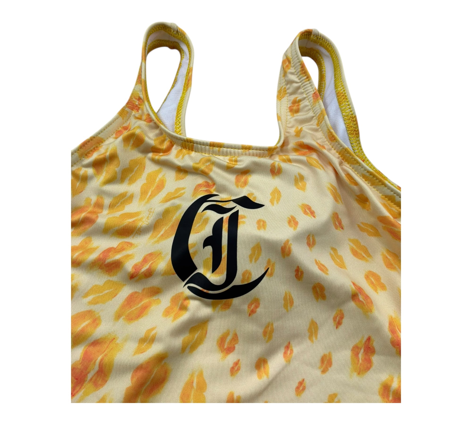 Just Cavalli Costume Tinta Unita con Stampe In Contrasto per Bambino JGP26162CO GIALLO JUST CAVALLI 