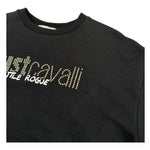 Just Cavalli Felpa Chiusa Girocollo Tinta Unita Modello Crop per Bambina JGP26174FE NERO JUST CAVALLI 