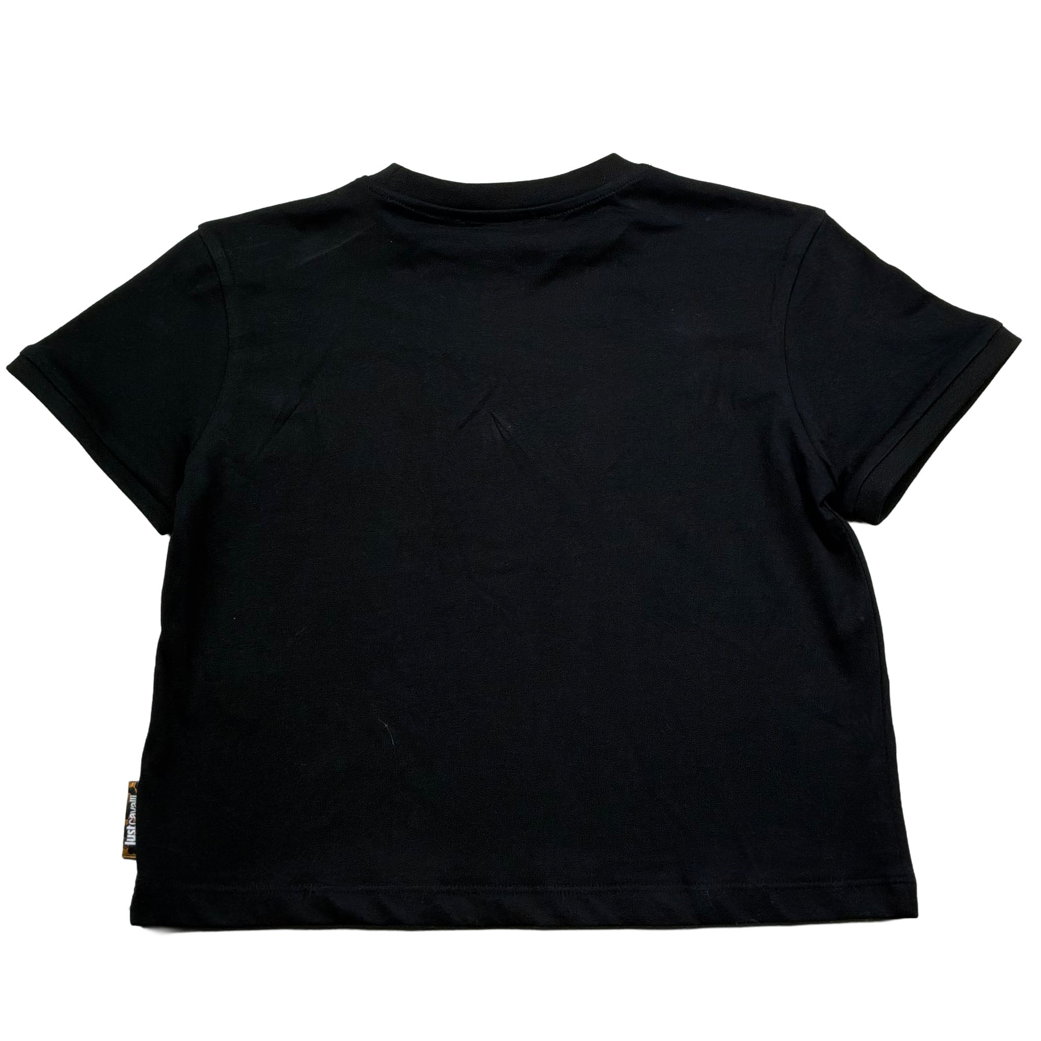 Just Cavalli T-Shirt Girocollo Tinta Unita con Stampa per Bambina JGP26195TS NERO JUST CAVALLI 