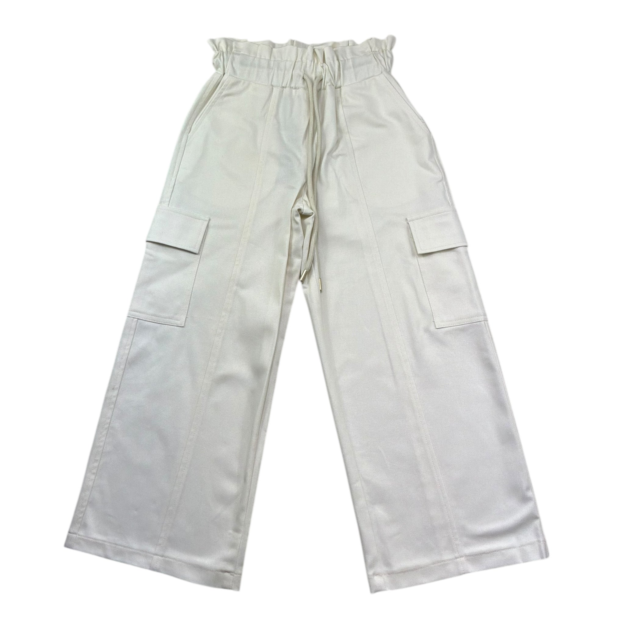 Just Cavalli Pantalone Tinta Unita Modello Palazzo per Bambina JGP26199PA PANNA JUST CAVALLI 