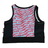 Just Cavalli Top Giromanica Stampa Fantasia Logo per Bambina JGP26246TO NERO JUST CAVALLI 
