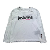 Just Cavalli Shirt Girocollo Tinta Unita con Stampa per Neonata JIP26027TS BIANCO JUST CAVALLI 
