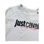 Just Cavalli Shirt Girocollo Tinta Unita con Stampa per Neonata JIP26027TS BIANCO JUST CAVALLI 