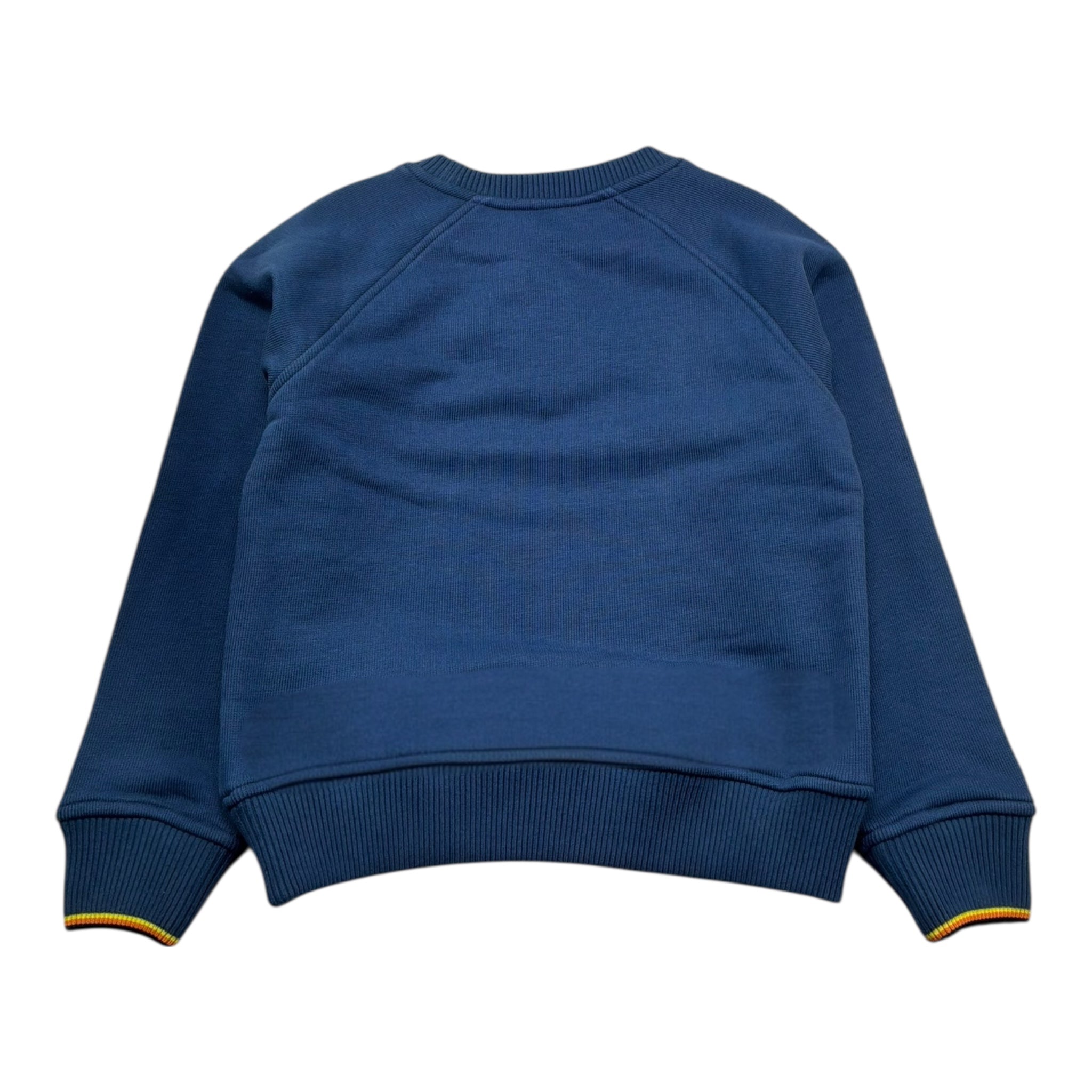 K-Way Maglia Tinta Unita Girocollo con Logo per Bambino K2148LWX BLU K-WAY 
