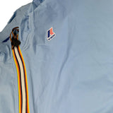 K-Way Mantella Tinta Unita con Zip E Cappuccio per Bambino K2148QW AZZURRO K-WAY 