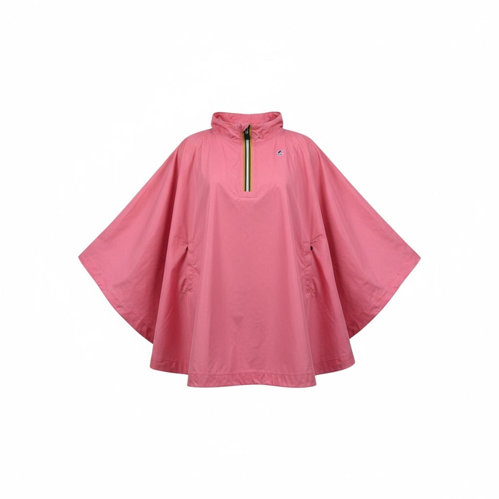 K-Way Mantella Tinta Unita con Zip E Cappuccio per Bambina K2148QWW ROSA K-WAY 