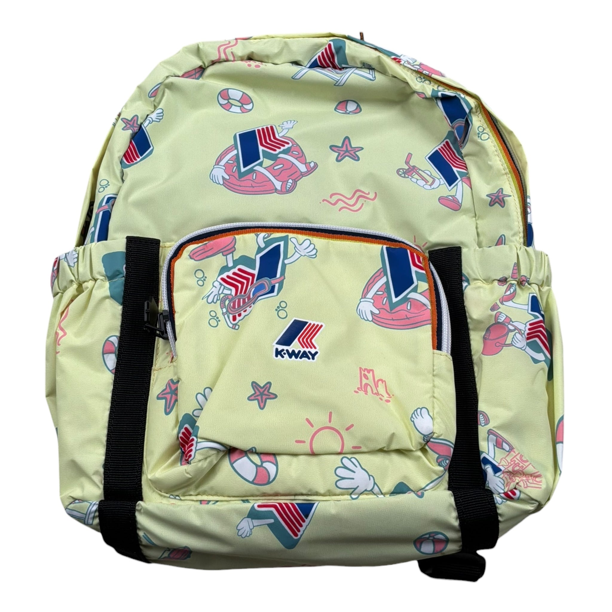 K-Way Zaio Tinta Unita con Stampe per Bambino K5123SW GIALLO K-WAY 