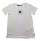 K-Way T-Shirt Girocollo Tinta Unita con Logo per Neonato K5136XW BIANCO K-WAY 