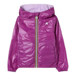 K-Way Giubbino Reversibile con Zip E Cappuccio per Bambina K61313W LILLA/VIOLA K-WAY 