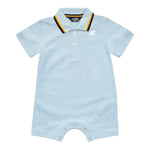 K-Way Pagliaccetto Mezza Manica Tinta Unita con Stampa per Neonato K71373W AZZURRO K-WAY 