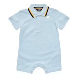 K-Way Pagliaccetto Mezza Manica Tinta Unita con Stampa per Neonato K71373W AZZURRO K-WAY 
