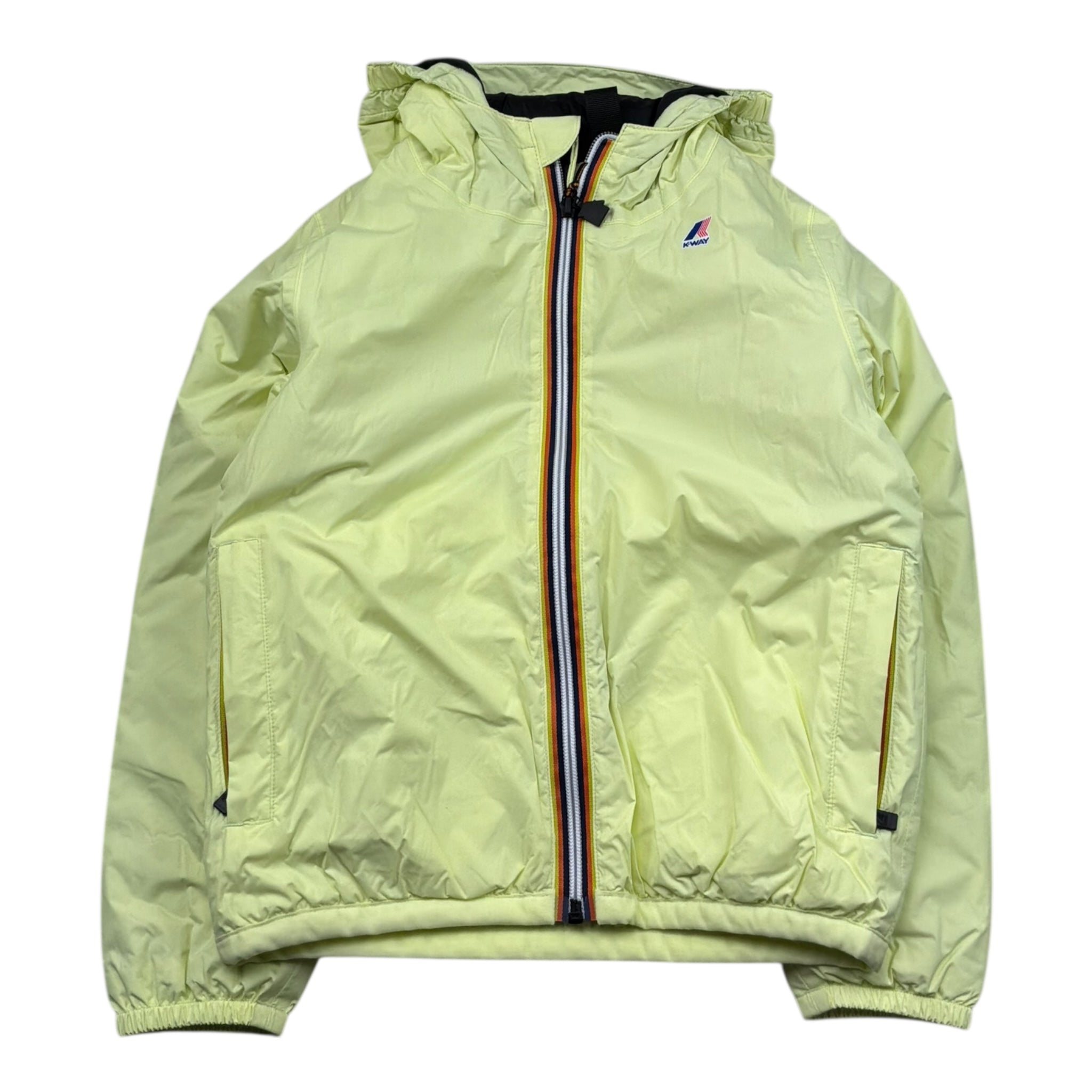 K-Way Giubbino Tinta Unita con Zip E Cappuccio per Bambino K7141FW VERDE K-WAY 